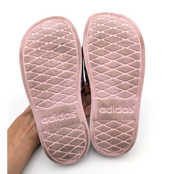 Adidas Adilette Comfort Sport Slide Sandals Kids Mint/Clear Pink Size US1 EU33 - Picture 7 of 12